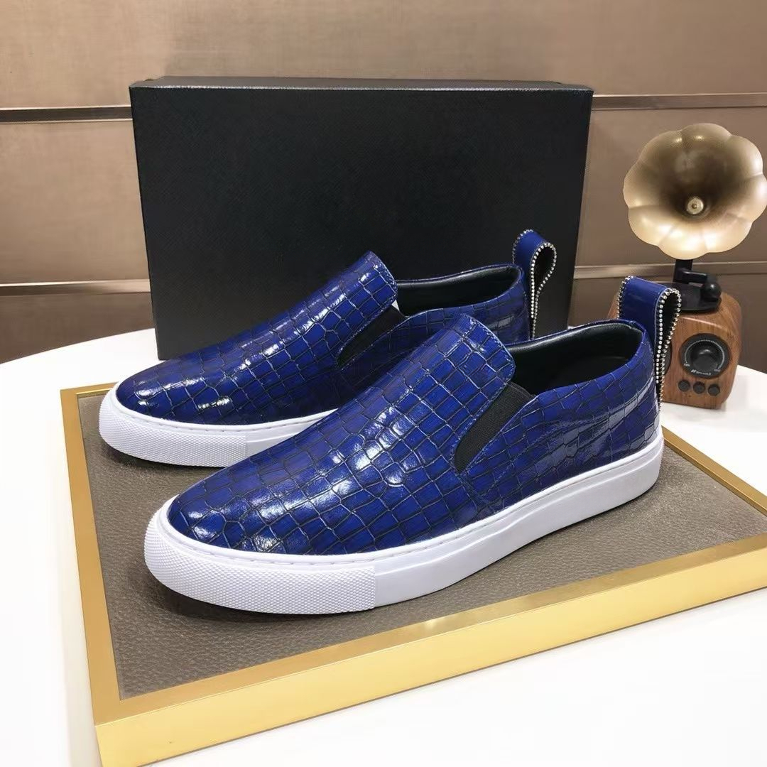 Genuine Leather Sports Designer Lightweight Sleeves One Foot Casual Free Shipping High-Quality Luxury Brand Shoes Chaussure De Luxe