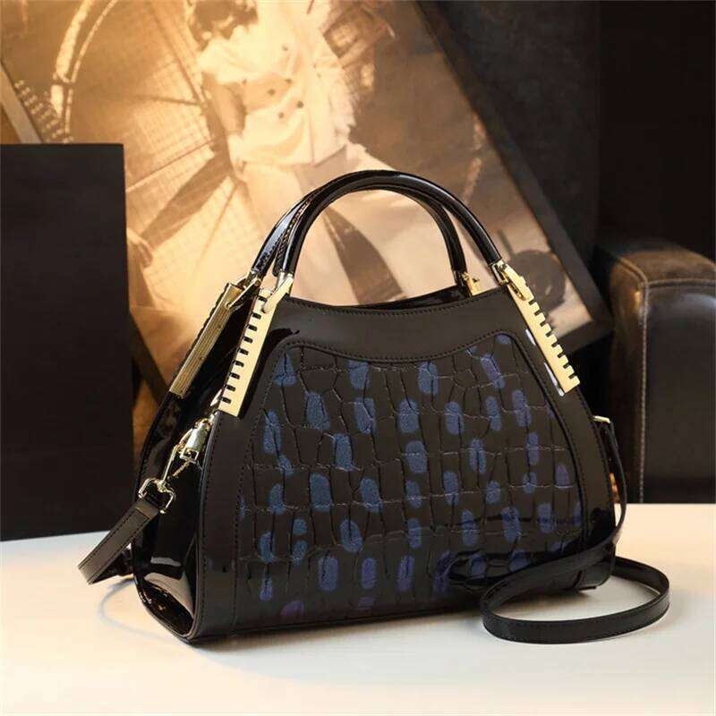 Serpentine Pattern Women High Quality Ladies Tote Bag Pu Leather Shoulder Or Crossbody Bags