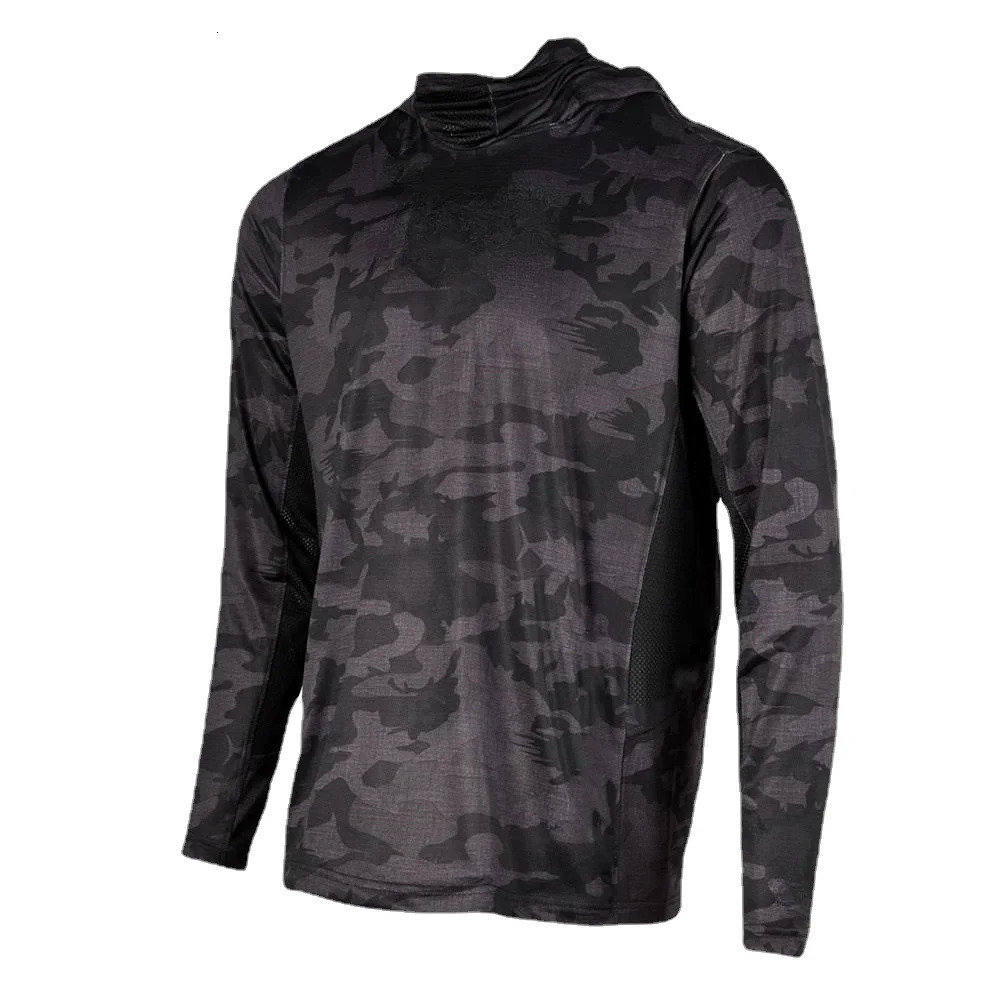Gear Fishing Shirt Summer Long Sleeve UPF50 Quick Dry Breathable Hooded Clothes AntiUV Shirts 250902