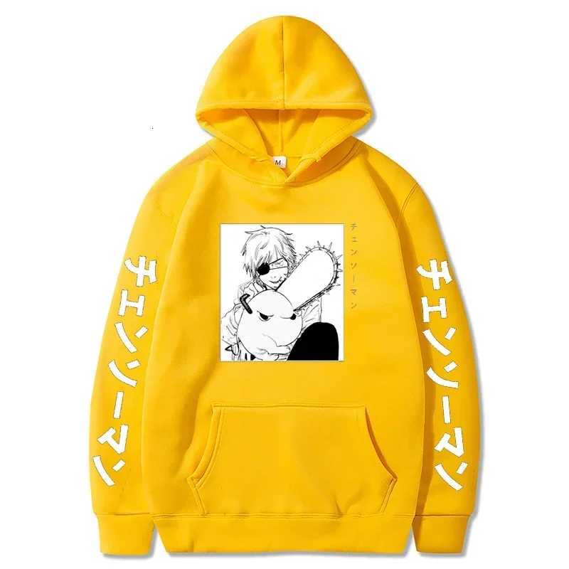 Anime Chainsaw Man Hoodie Women Streetwear Long Sleeve Harajuku Pullover Tops Gothic Hooded Sweatshirt Loose Hip Hop Y2K Hoodies W250903