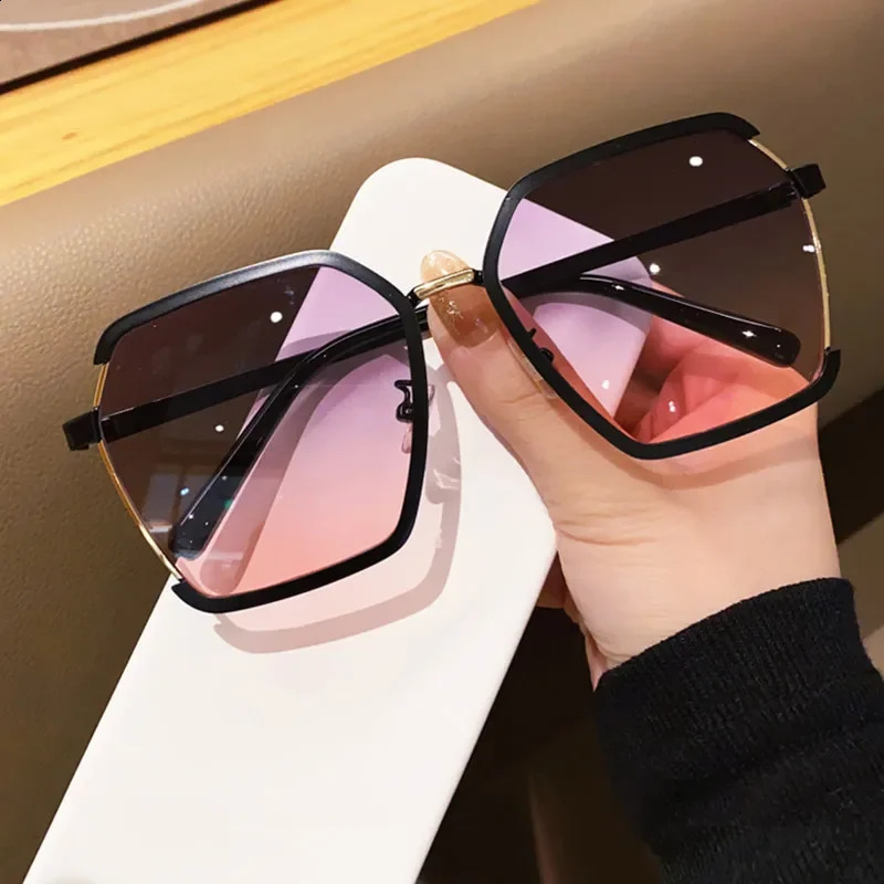 Women Square Sunglasses for Men Oversized White Tea Original n Sun Glasses Female Shades Travel Sunshade Gafas De Sol 250910