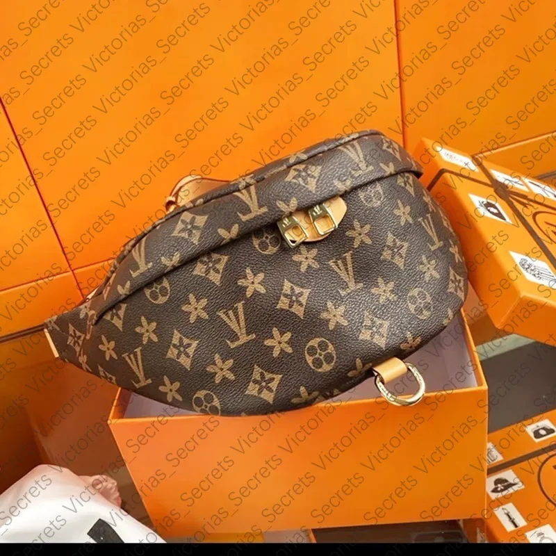 10A Top Quality Newest style Bumbag Cross Body Designer Shoulder Bag Brown flower Leather Luxury Waist Bags Temperament Fanny Pack Bum Waist pocket