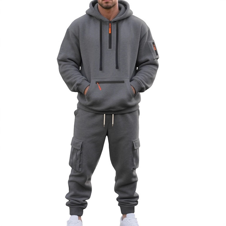 Mens Tracksuits 2 Piece Long Sleeve Athletic Full Zip Sweatsuits Jogging Suit Set Casual Outdoor Streetwear Sport Tracksuit Set R250903
