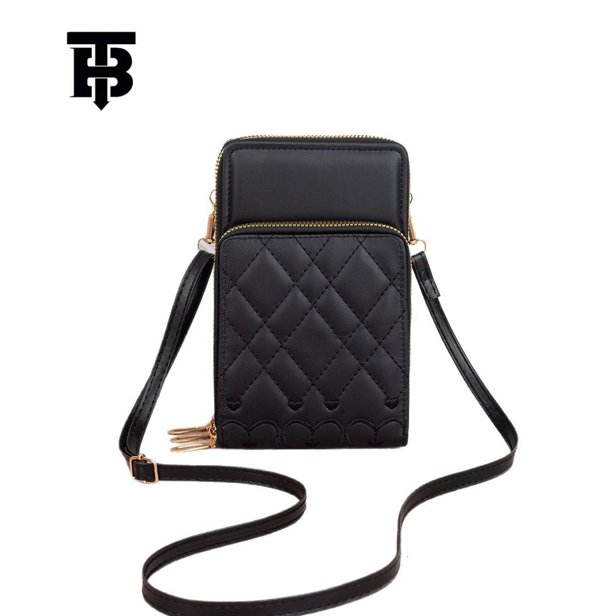 TB BHULAMTE Designer's New Mobile Phone Bag Cute Fashionable Multi-functional Single-shoulder Crossbody Bag Three-zipper Embroidered Butterfly Pr