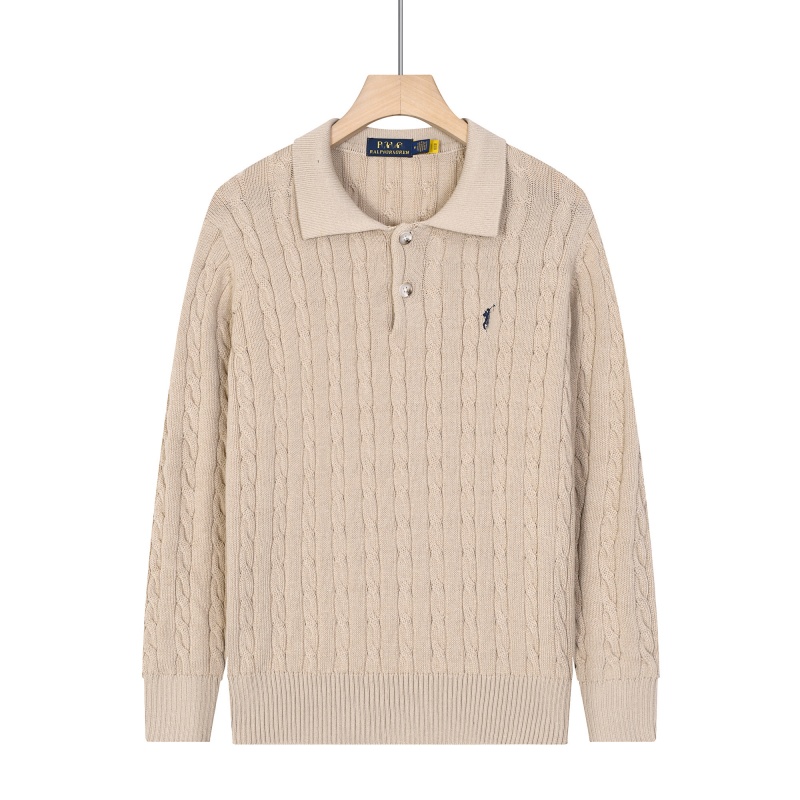 2025 men sweaters casual small horse pull half zip knitwear Classic casual top Autumn jacket winter long sleeve pullover M-2XL