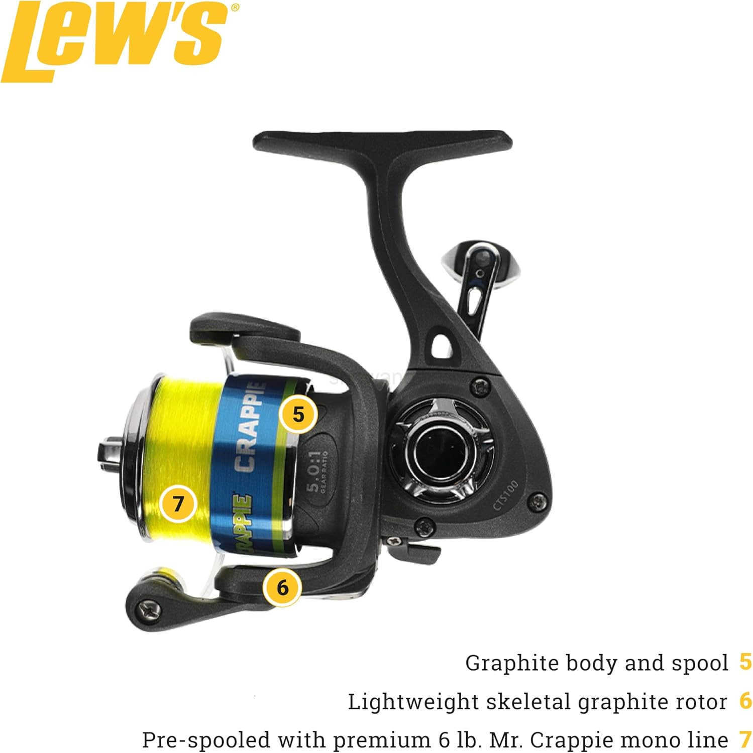 Spinning Fishing Reel 2 Bearing System Right or LeftHand Retrieve Crappie Thunder Green W250904