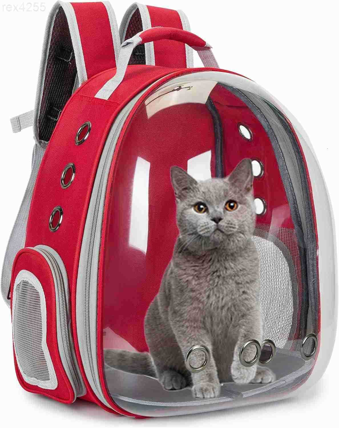 Cat Bubble Backpack Carrier for Small Medium Dogs Cats Carrying Bag Airline Approved Pet Travel Carrying Bag Dog Hiking Walking Outdoor Backpack Purpl
