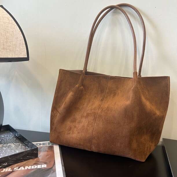 Designer Bag Tote Bag Shoulder Bag New Large Capacity Simple Korean Style Suede Single Shoulder Niche Tote Bag