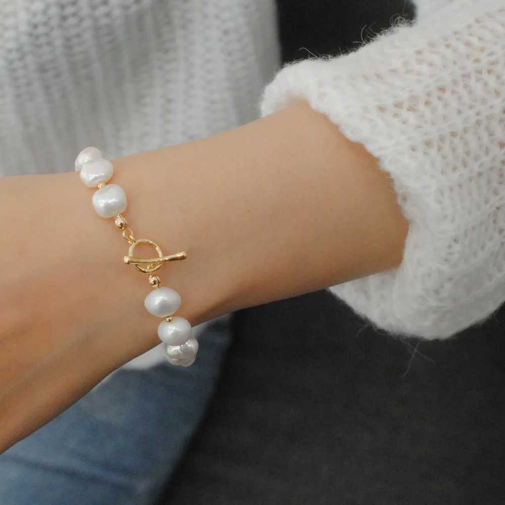 New Arrival Natural Freshwater Pearl 14K Gold Filled Fem Charm Bracelet Jewelry For Women Birthday Gifts No Fade Y250904