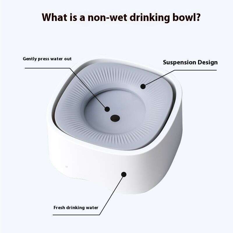 famous brand New Non Wet Mouth Cat Dog Water Dispenser Pet Supplies Float Bowl