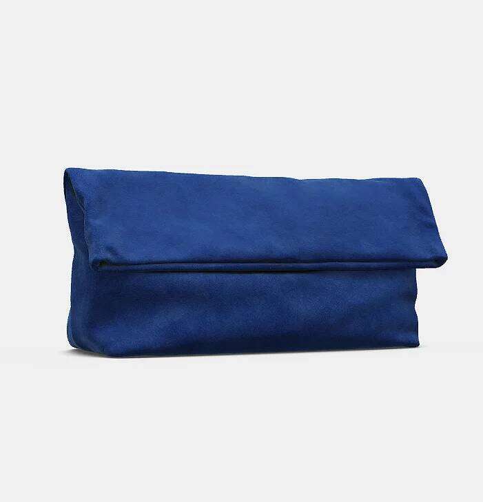 WOMEN'S MAXI SUEDE CLUTCH, Designer Evening Dress Bag, Fashionable Handbag Purses for Women