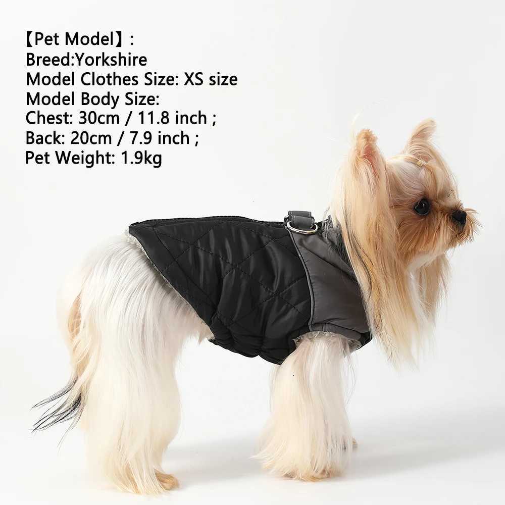 Warm Dog Clothes For Small Medium Dogs Cat Windproof Waterproof With Dring Elasticity Puppy et Yorkshire Pet Fleece Costume W250904