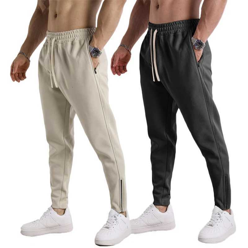 New Solid Color Sweatpants Casual Workout Pants Autumn 12Pcs Lightweight Cargo Trousers Outdoor Gym Fitness Drawstring TrousersXJ250904