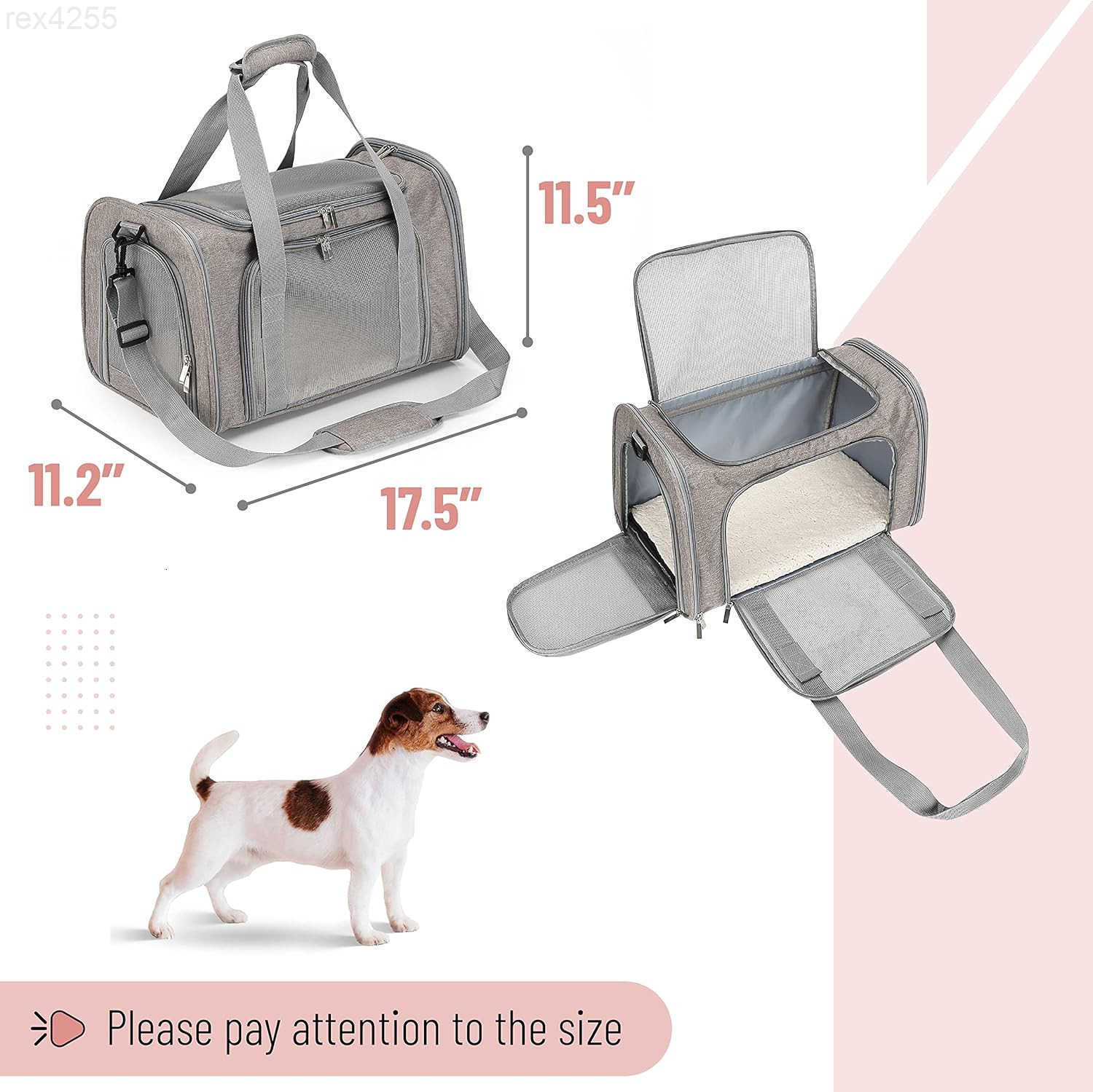 CAT Carrier Dog Carrier CAT Bag Carrier CAT Travel Carrier Soft CAT Carrier Dog Travel Carrier Pet Travel Carrier Dog SoftSided CarriersW250904