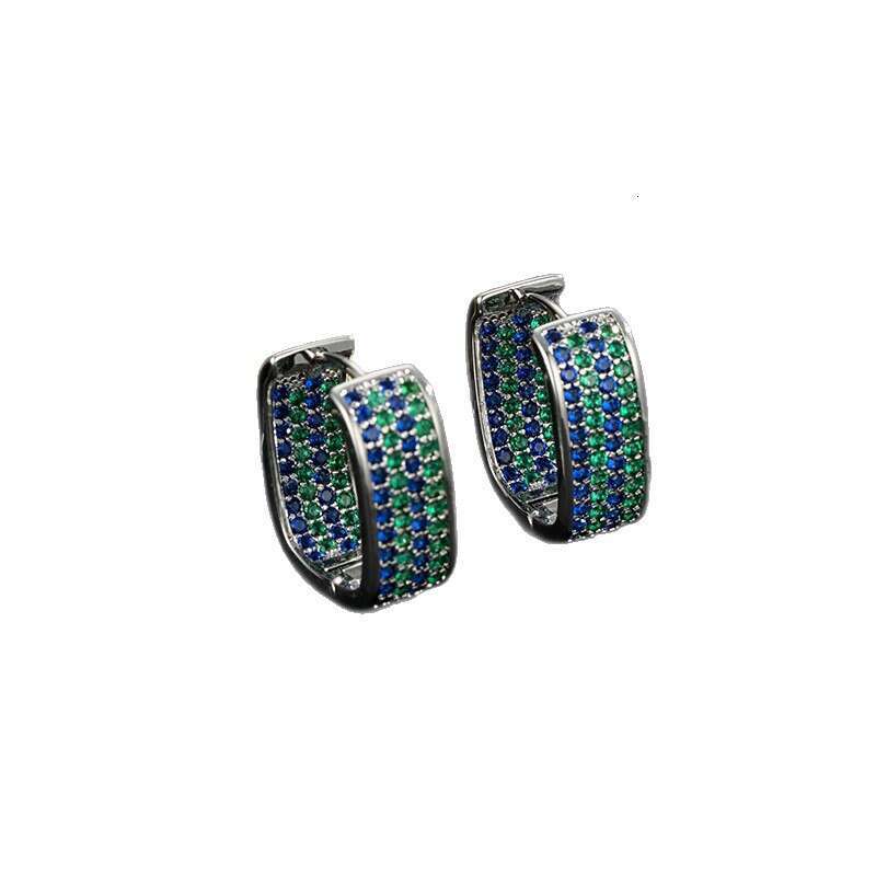 DH collections New European - American Style Luxury - inspired Micro - inlaid Cubic Zirconia Geometric Earrings. These feature a trendy