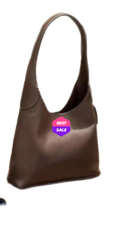 Premium Genuine Leather Tote with Spacious Capacity - Designed for Hand, Single-Shoulder and Armpit Carry, Ideal for Daily Commute, Featuring a Lazy-C