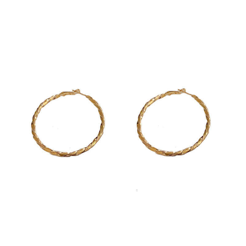 DH collections European - American Style Exaggerated Large Geometric Ear Hoops for Women.