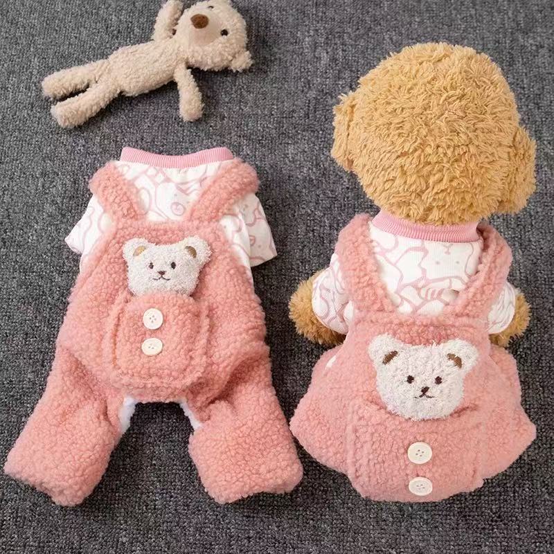 T1115 dog clothes autumn and winter Teddy Bichon Schnauzer kitten sweater Pomeranian French fighting dog small Chanel style sweater