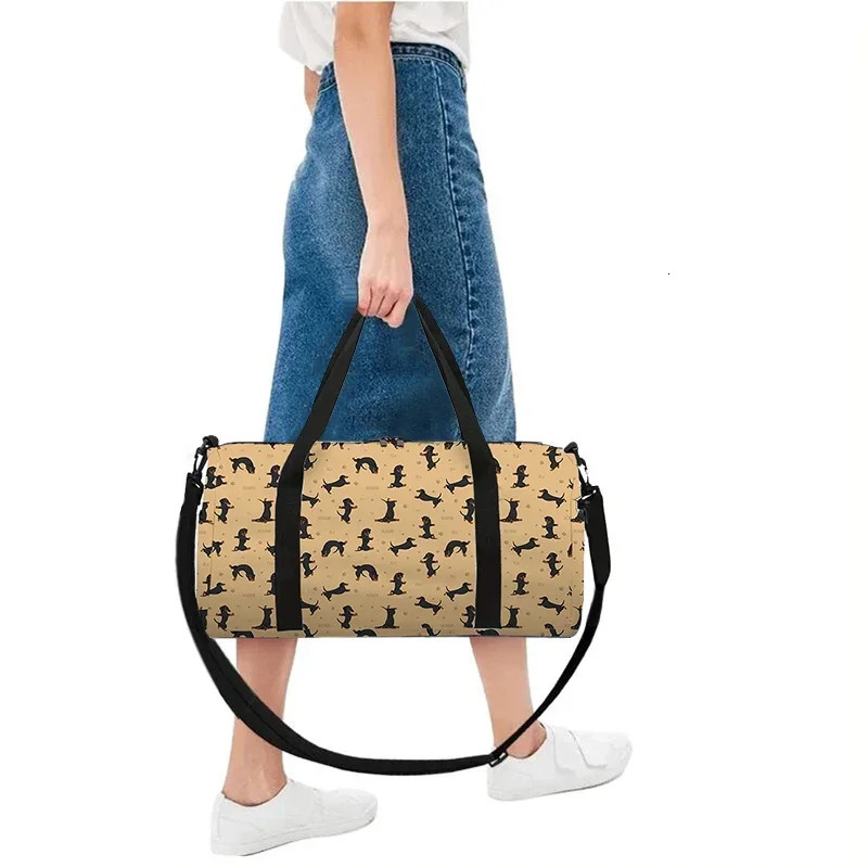 Puppy Large Capacity Luggage Bag Gifts 3D Cartoon Travel Duffels Hand Bag 250903