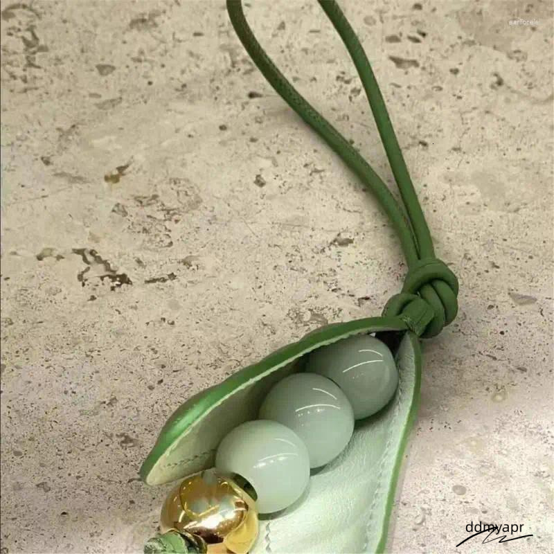 Keychains Fashionable Pea Charm Pendant Handmade Portable Keychain Trendy Ddmyday Accessory In Multiple Color Phones Bag Decoration Ddmyday