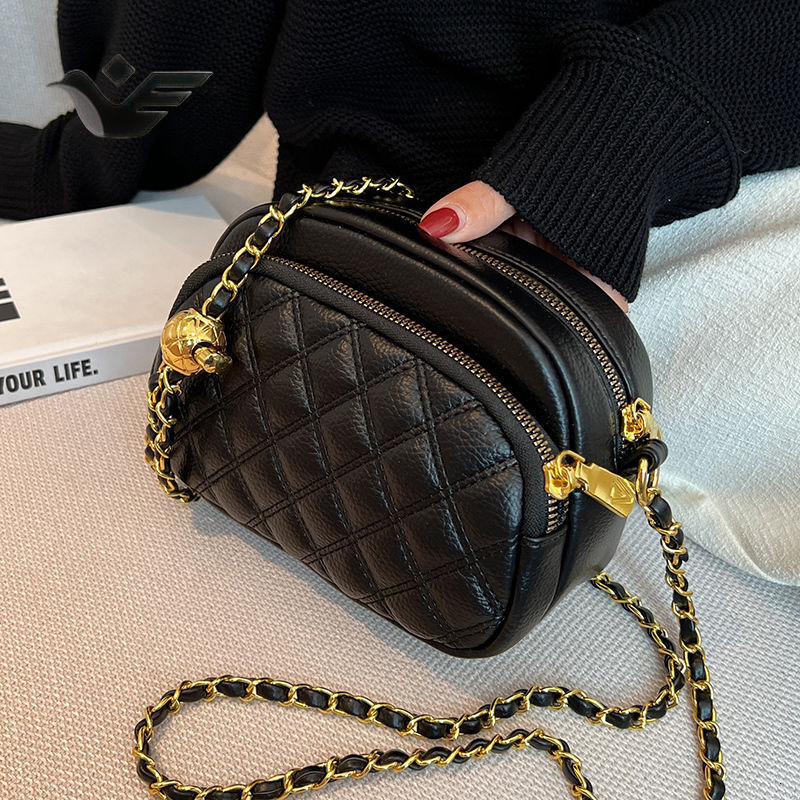 Feiyan Free Shipping New Designer Bag Luxury Shopping Bag High-quality Texture Small Bag For Women Ins Style Niche 2025 Fashion Quilted Chain Crossbod