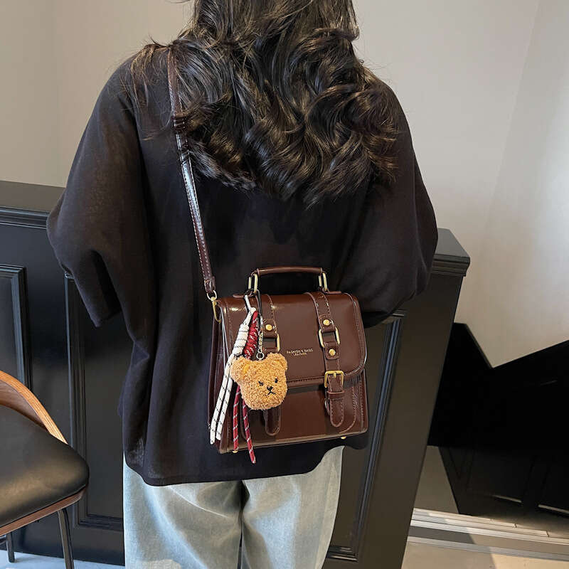 Trendy Handheld Briefcase for Women 2025 New Style Versatile Small Square with High-End Feel Single Shoulder Women's Bag