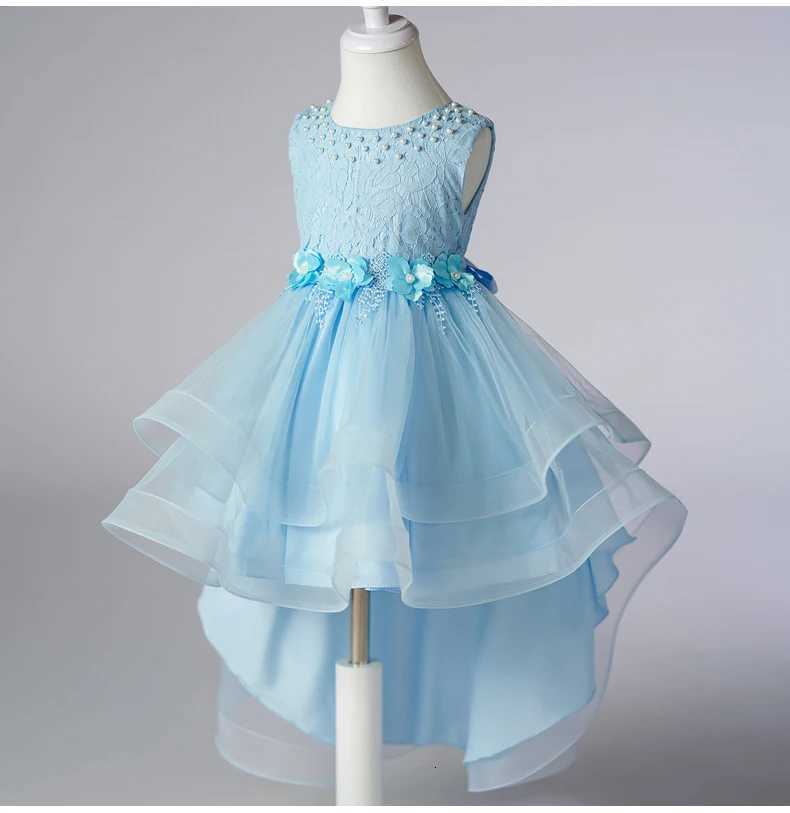 T2823 Girls Princess Sequins Dresses Baby Wedding Christmas Party Trailing Dress Teenager Children Kids Elegant Vestidos Z250904