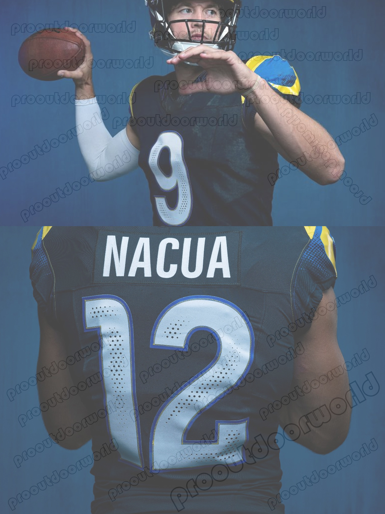 8 Jared Verse 2025 Rivalries Football Jeresy 12 Puka Nacua Matthew Stafford Adams Stafford Williams Rozeboom Fiske Dickerson Stetson Donald Custom Sti