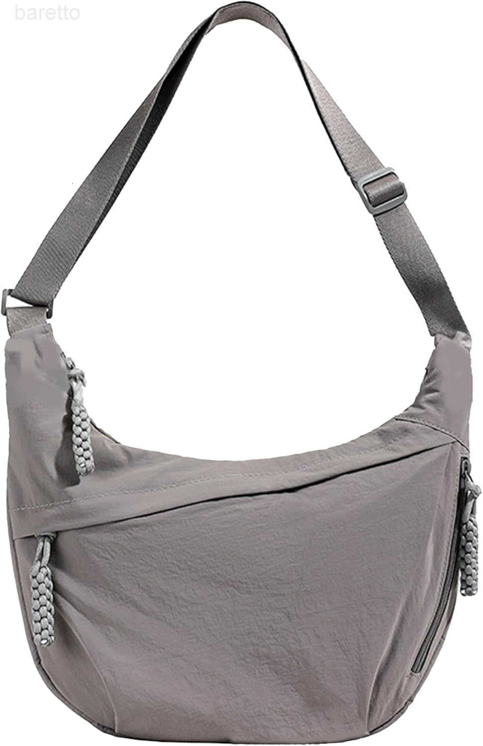 Crescent Shoulder Bag Nylon Crossbody Bag for Women Nylon Hobo Bag Slouchy Sling Purse Dumpling Bags M250903