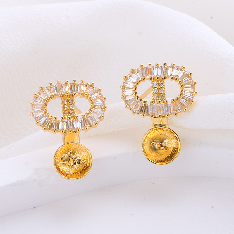 CDT Designer Luxury Free Shipping Cubic Zirconia Earring Accessories For Women, Niche Design Earrings, 925 Silver Needle Earring Accessories Wholesale