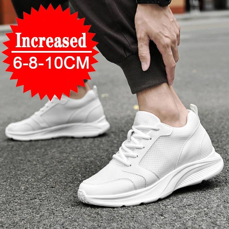 Elevator Height Increase Sneakers 10cm Sports Casual Invisible Inner Heightening Shoes for Men 8cm ddmysaturn