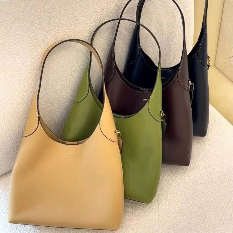 Premium Genuine Leather Tote with Spacious Capacity - Designed for Hand, Single-Shoulder and Armpit Carry, Ideal for Daily Commute, Featuring a Lazy-C