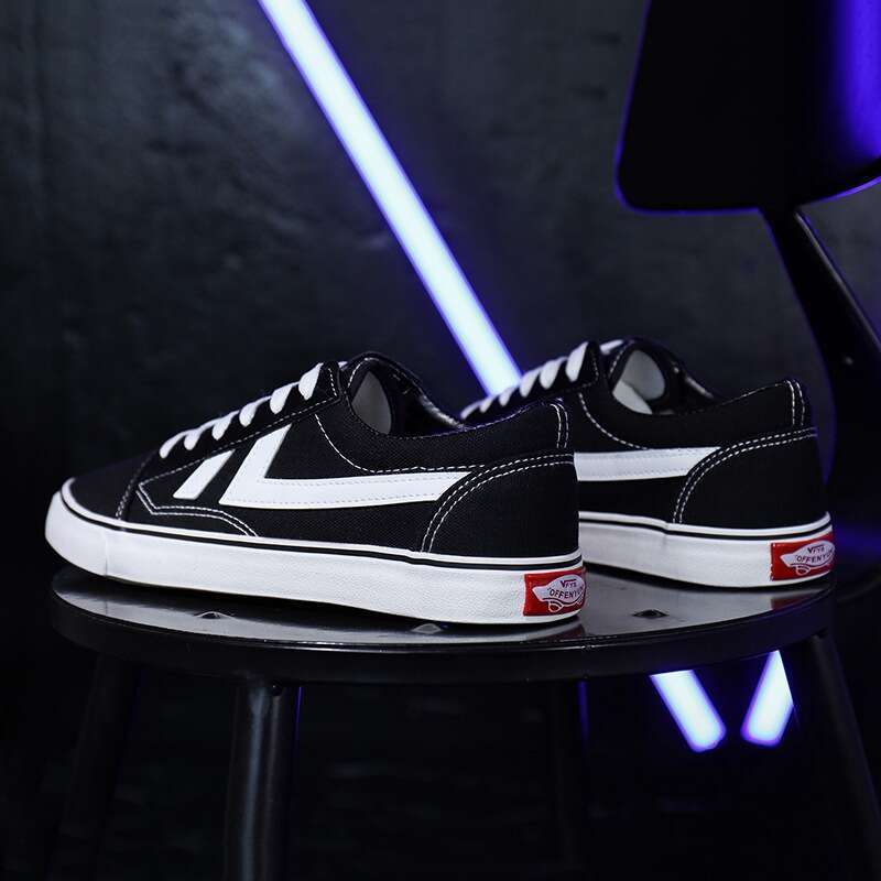 Youth Low-Top Canvas Student Ins Trend Men's Sneakers Casual Cloth Korean Style Shoes Couple Breathable Lightweight