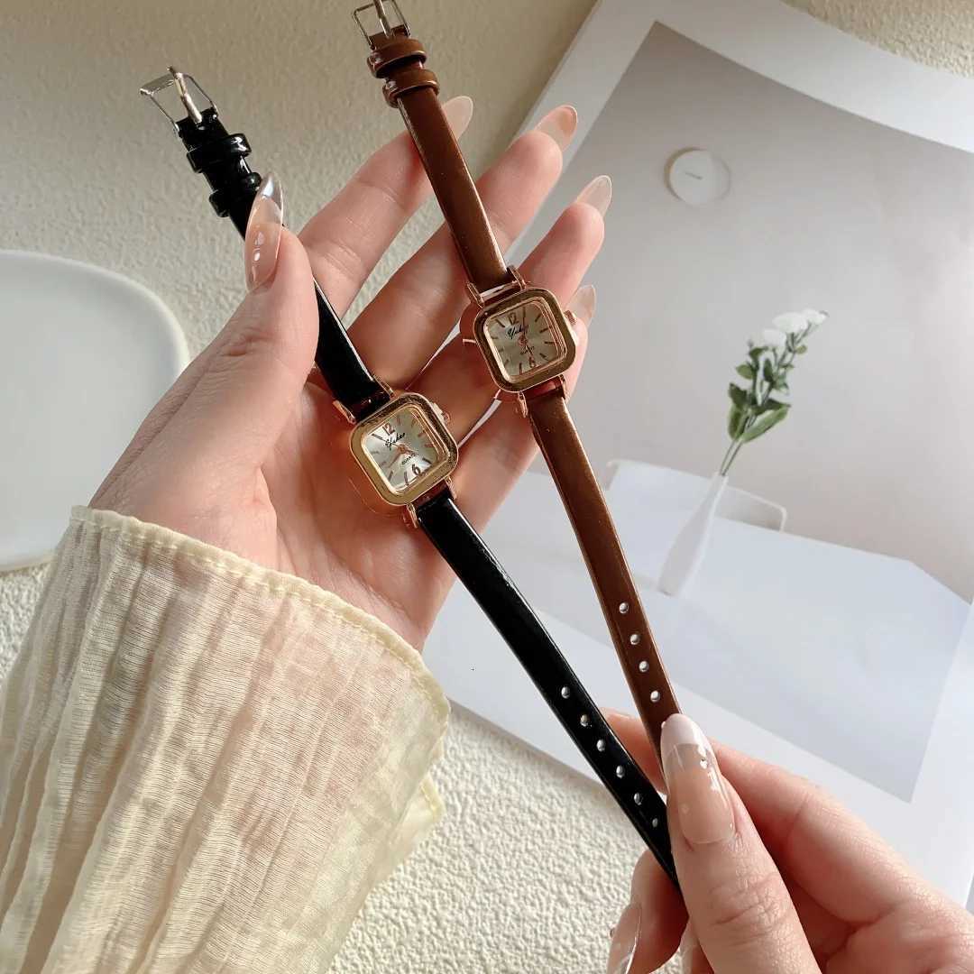 Wens Leather Strap Watch Elegant Square Watches Wens Watch with Classic Vintage Dial Design Analog Quartz Dress Watch X250904