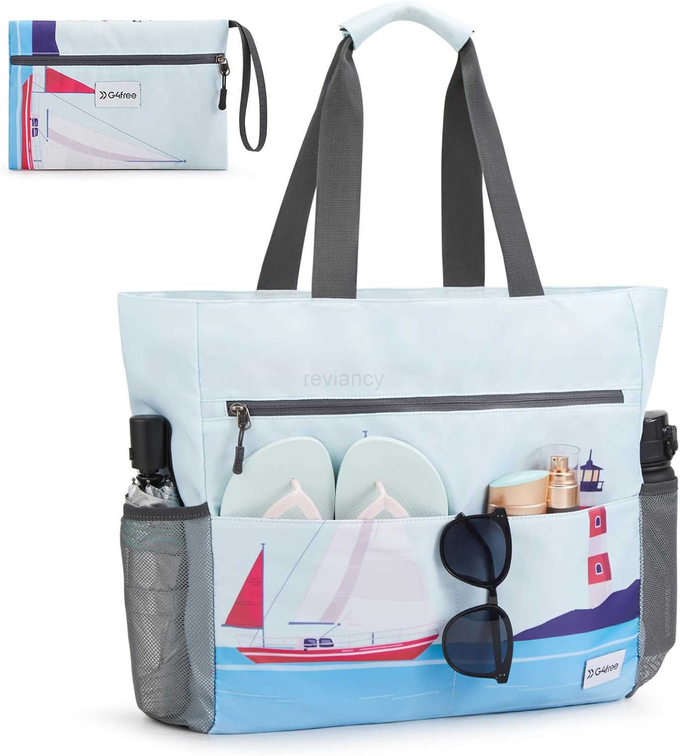 Bag Waterproof Sandproof Beach Tote Bag Large Capacity Foldable for WomenW250904