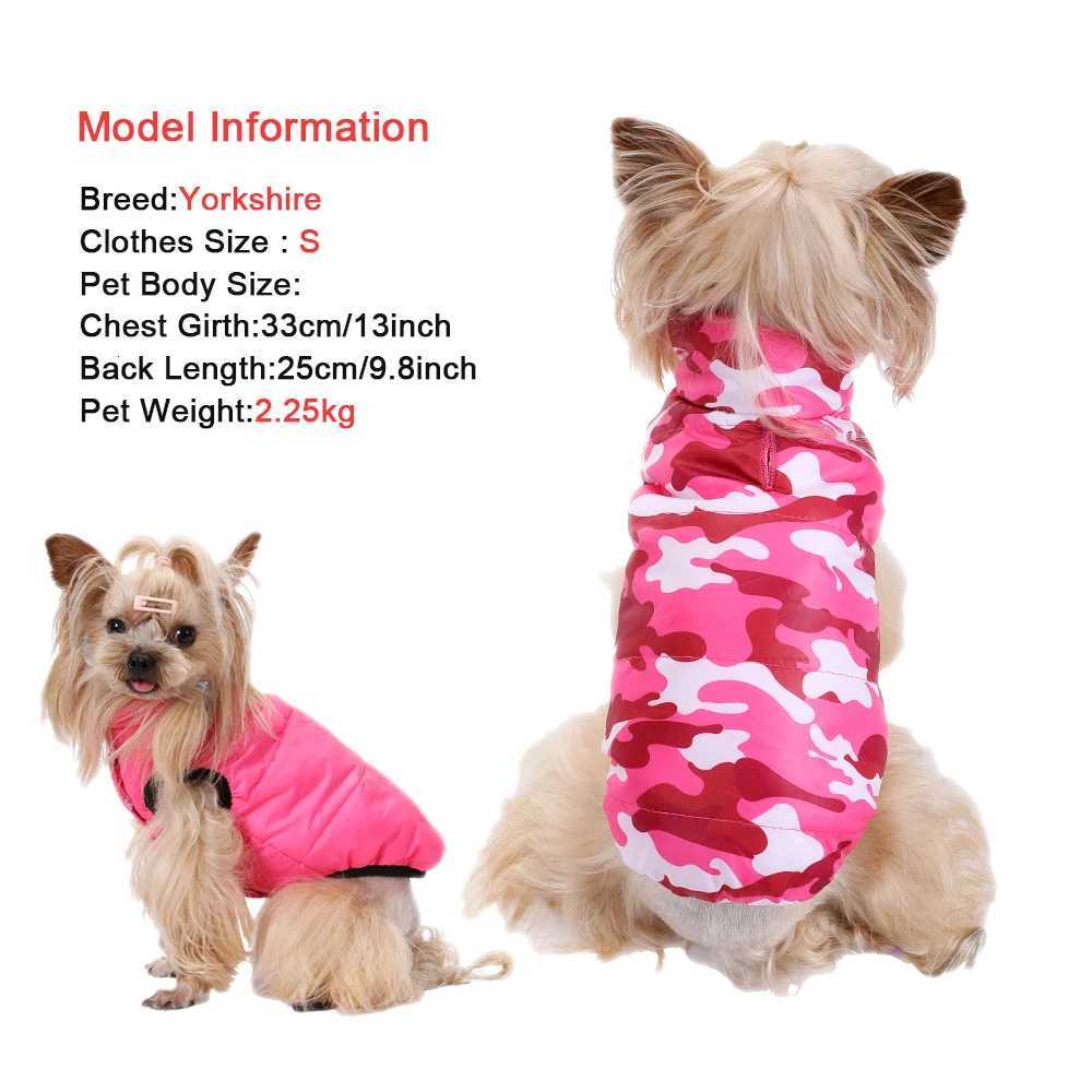 Pet Coat Winter Warm Dog Clothes For Small Dogs Cat Reversible Windproof Lightweight Puppy et Vest Yorkie Schnauzer Costume W250904