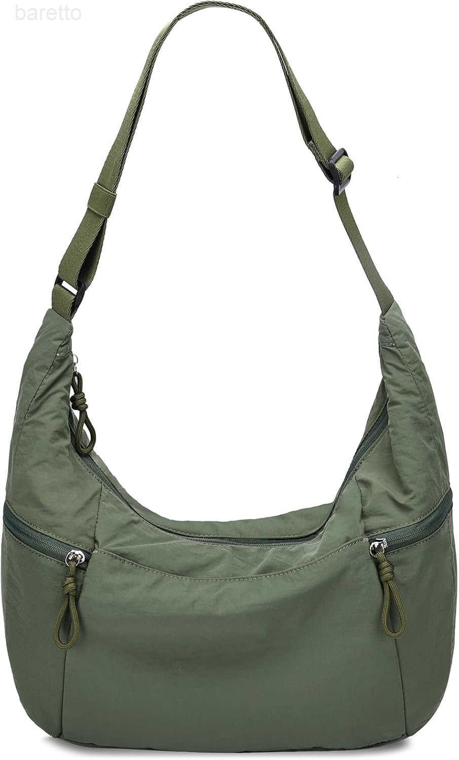 Crossbody Crescent Bag for Women Casual Lightweight Nylon Medium Slouchy Hobo Bag Purses for TravelGymWorkCollege M250903