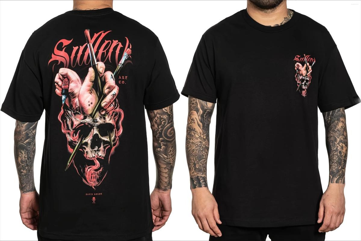 Men's T Shirts Sullen Kokot Ddmyday Standard Short Sleeve Shirt Graphic Unisex Men Women Summer Ddmyday Ddmyday Ddmyday Ddmyday
