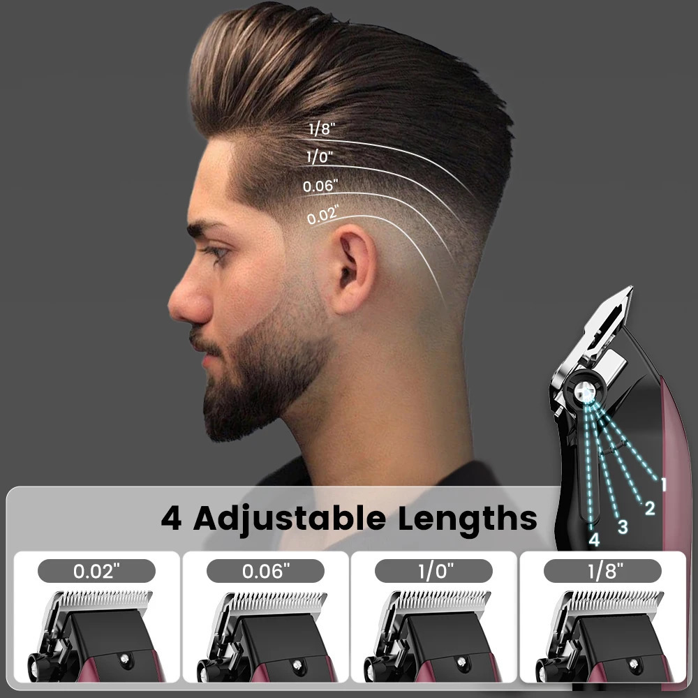 Sejoy Professional Hair Clipper Kit Adjustable Electric Shaver Cutting Machine Rechargeable Mens Cordless Trimmer F58 250825