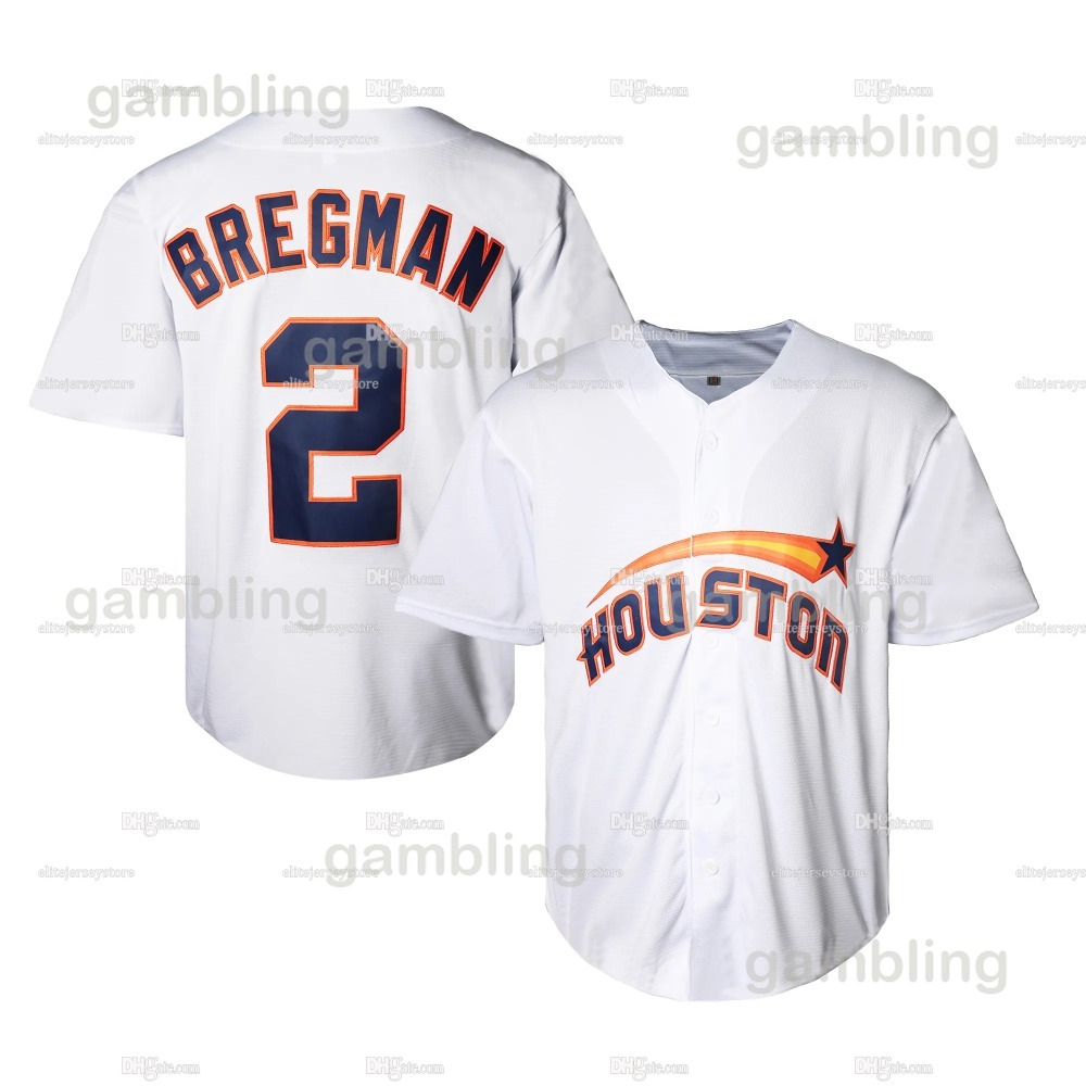 Personalized Custom Baseball Jersey Jose Altuve Jeremy Pena Yordan Alvarez Meyers Abreu Embroidered Letter Number Design3