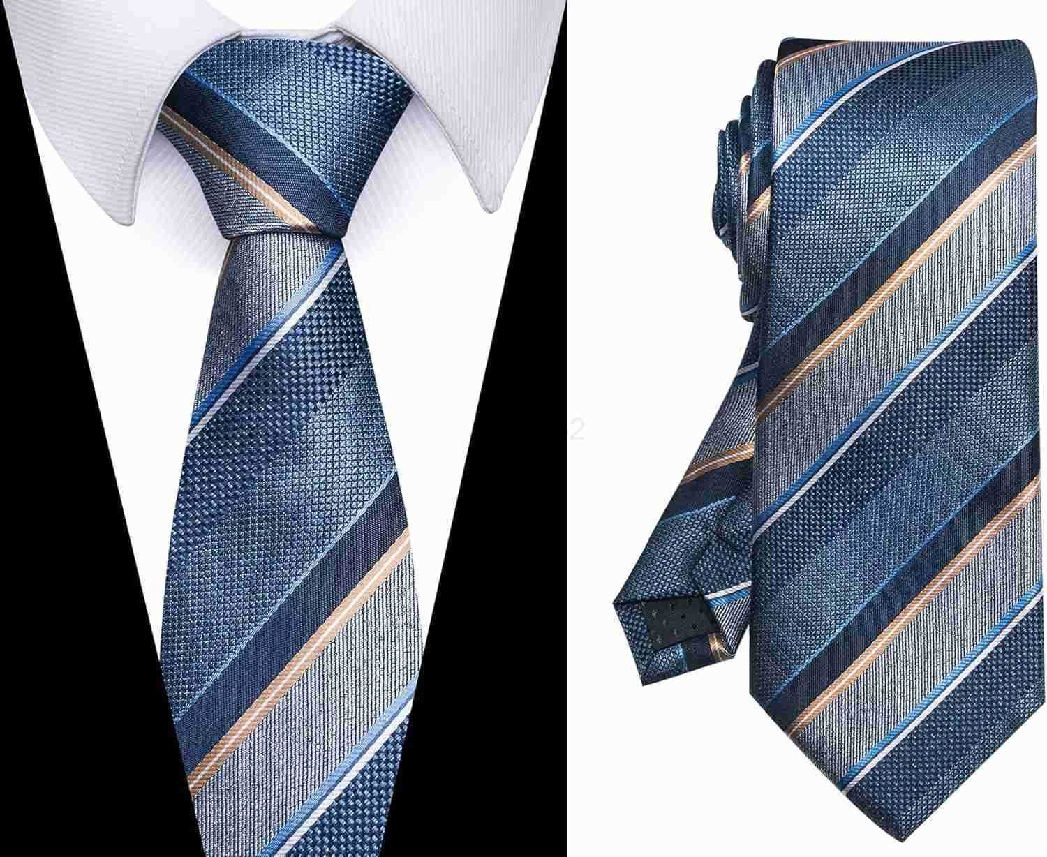 Tie For Men 6 PCS Necktie Woven Jacquard Neck Ties SetW250904