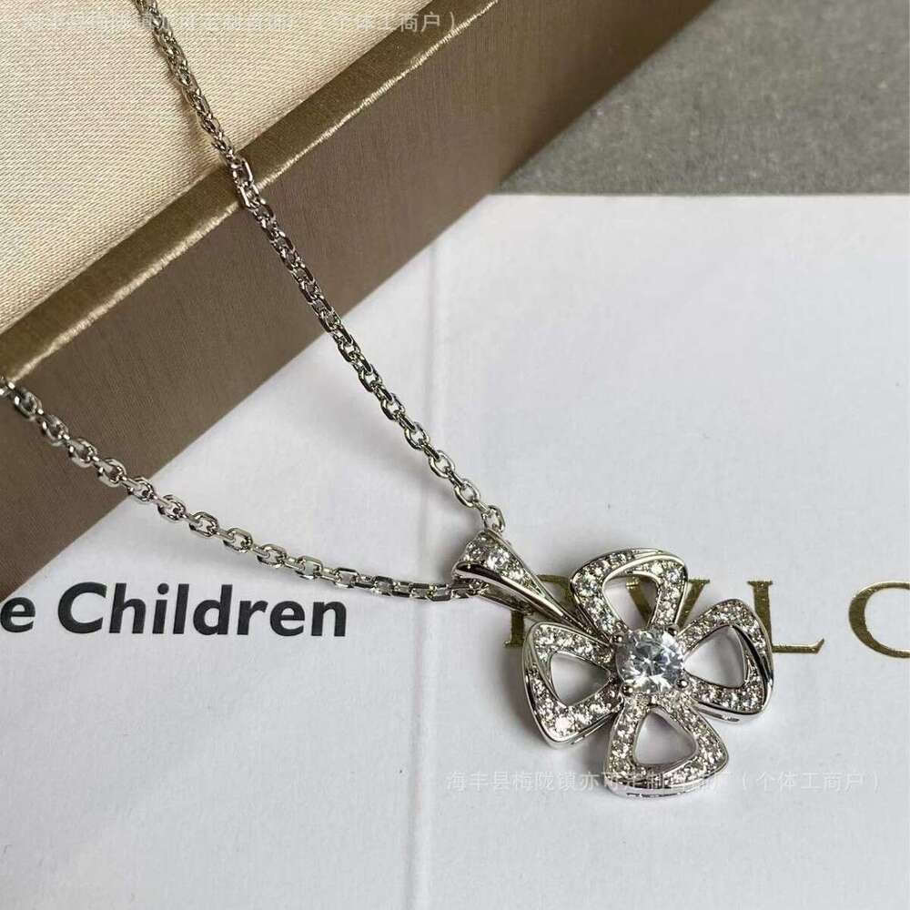 dhcollections 2025 Spring New Floral - inspired Jewelry Set 925 Silver Necklace & Earrings