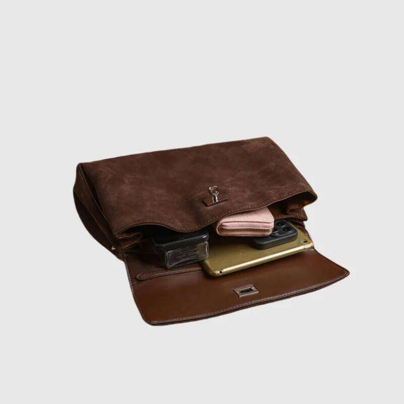 New Rodeo bag Genuine Leather Women's Tote Bag Large Capacity Advanced Lock Fashion High Sense Underarm Handbags for Women