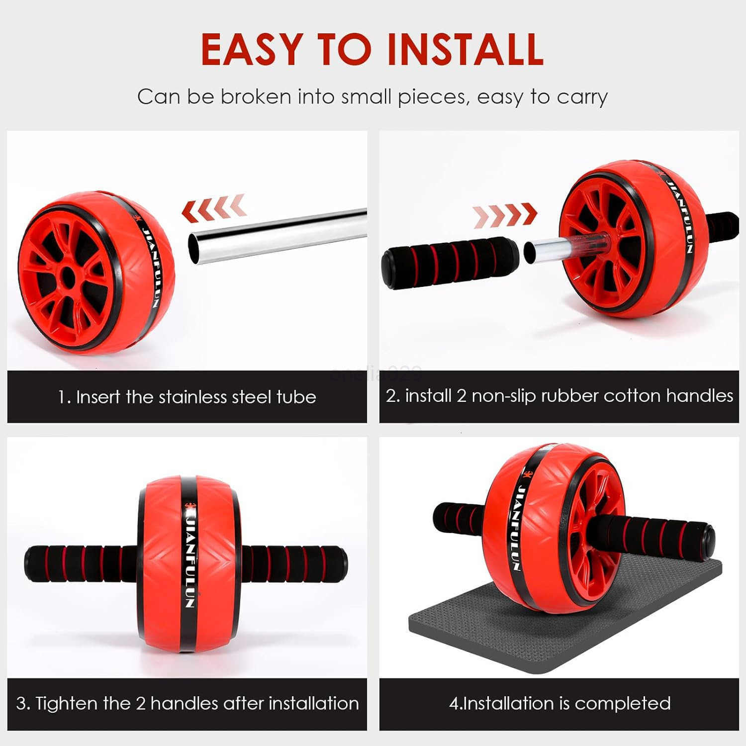 Ab Roller for Abs Workout Ab Roller Wheel Exercise Equipment for Core Workout Ab Wheel Roller for Home Gym Ab Workout Equipment for Abdominal Exercise