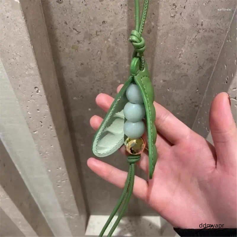 Keychains Fashionable Pea Charm Pendant Handmade Portable Keychain Trendy Ddmyday Accessory In Multiple Color Phones Bag Decoration Ddmyday