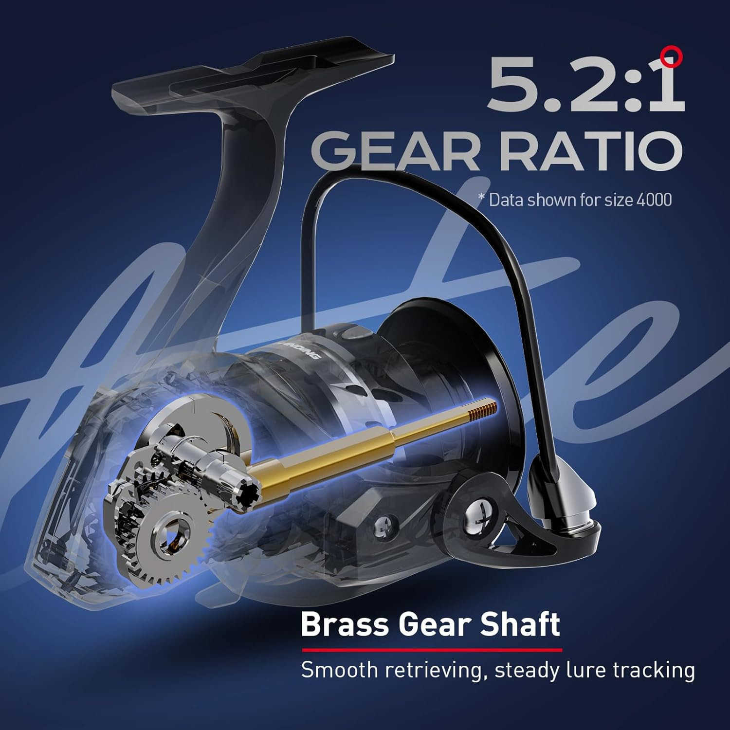 Spinning Reels Freshwater Spinning Fishing Reels 1433 Lbs Max Drag Ultra Smooth 521 Gear Ratio Aluminum Spool 31 BB Handle Interchangeable W250904