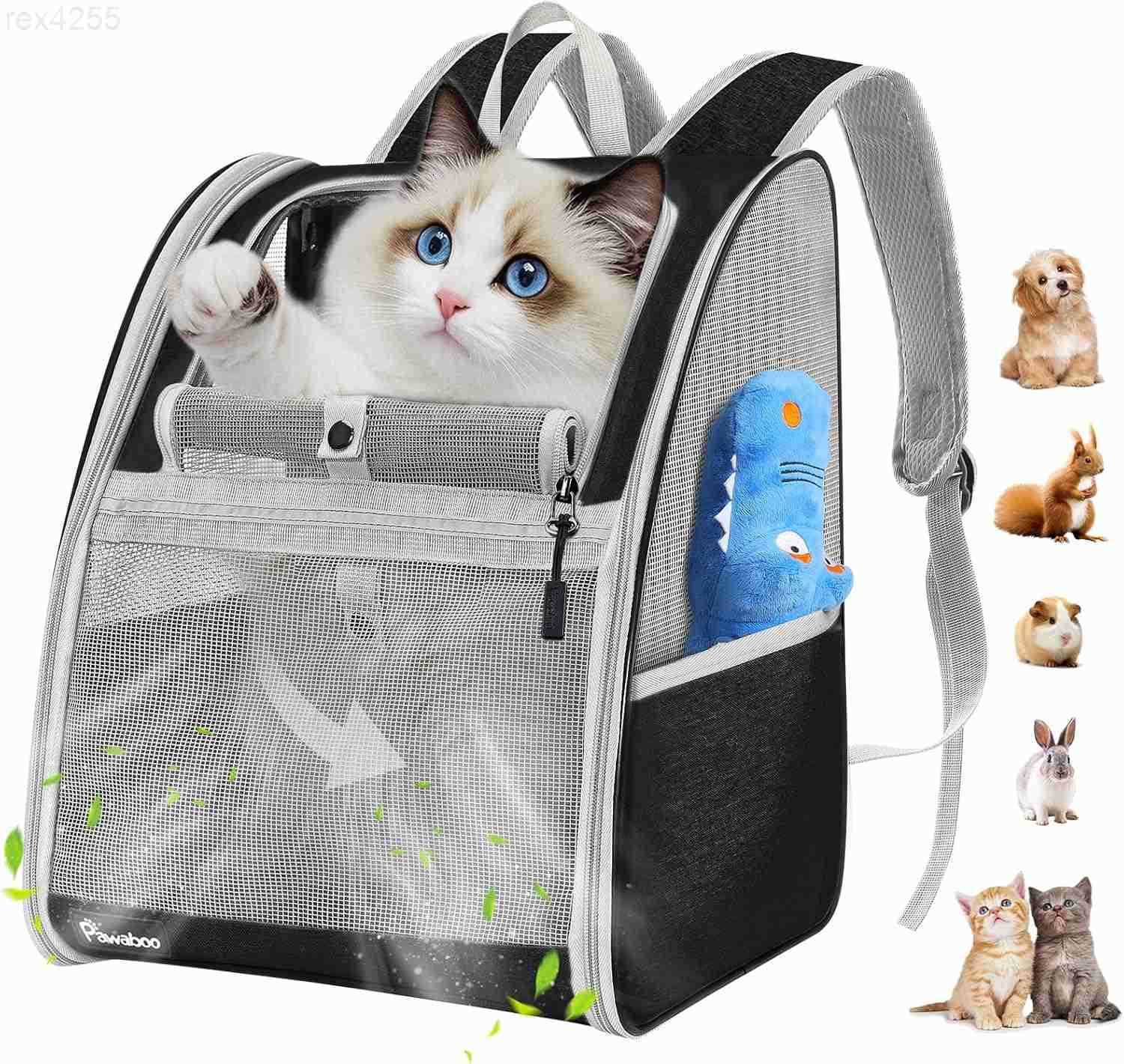 Cat Carrier Backpack Pet Carrier Backpack for Kitties Small Dogs Puppies Breathable Cat Bag Carrier Small Dog Travel Backpack Carrier for Kitten Puppy