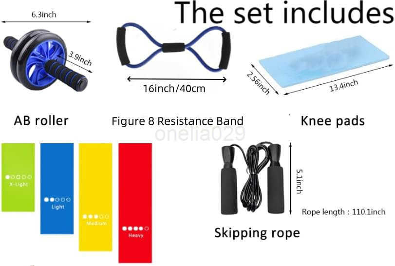 Ab Roller Wheel Dual Wheel with Thick Foam Grip Handles Blue and Black W250904