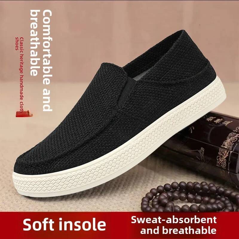 Male Summer Casual Low Top Comfortable Old Beijing Canvas Shoes Breathable Soft Sole Vulcanized Sneakers for Men ddmysaturn