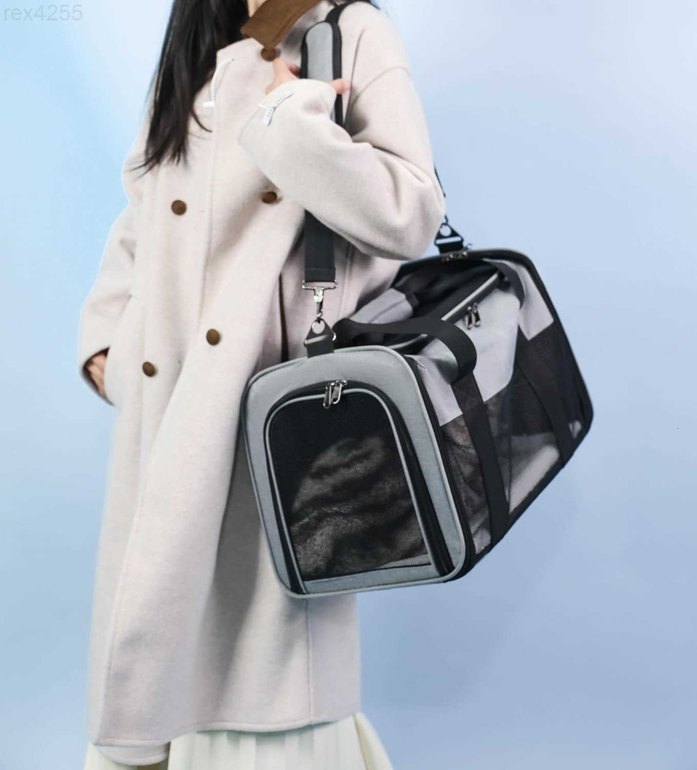 Cat Dog Carrier for Small Medium Pets up to 18 Lbs Lightweight Portable Pet Bag TSA Airline Approved Carrier Soft Sided Cat Bag Collapsible Travel Car